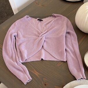 Material Girl Lilac Knit Sweater